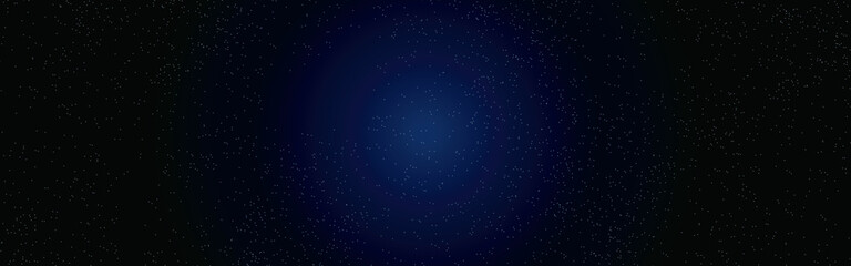 Night starry sky, dark blue space background with stars

