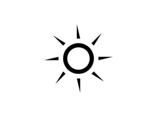 sun icon vector illustration