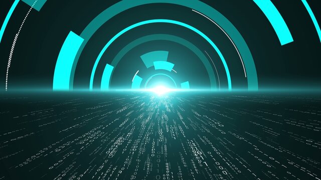 Visionary programming and coding of future software . 3D rendering computer graphic .