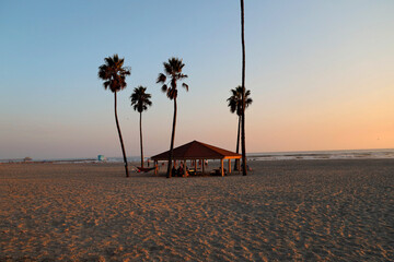 Sunset scenes from Oceanside Harbor in Oceanside, California just north of San Diego.