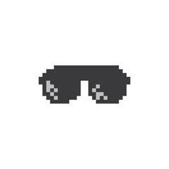Obraz premium funky glasses pixel style