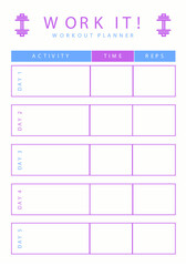 Purple Aesthetic Personal Weekly Planner