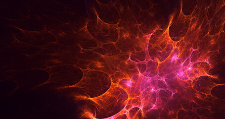 3D rendering abstract colorful fractal light background