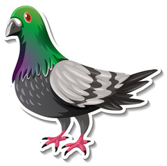 Dove bird animal cartoon sticker
