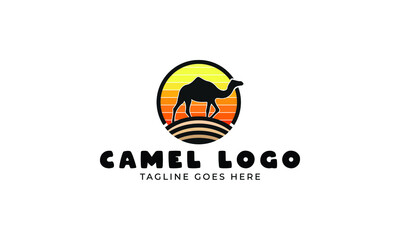 Minimalist and unique Camel logo design.