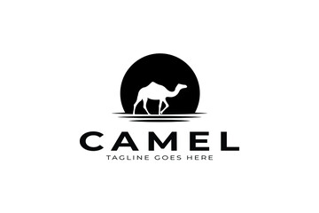 Minimalist and unique Camel logo design.