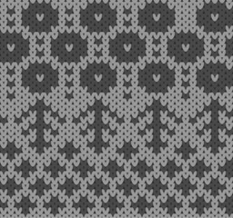 編み物・ニットパターン黒