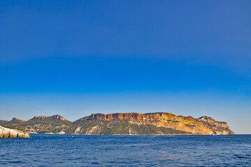 le Cap Canaille vue de la mer