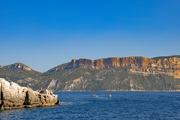 le Cap Canaille vue de la mer
