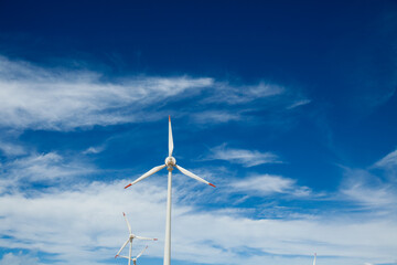 Aero generator - Wind Turbine at Windimill Power plant. High quality photo