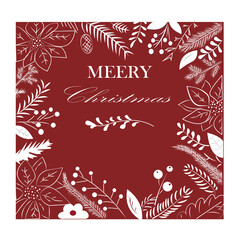 Fototapeta premium christmas greeting card