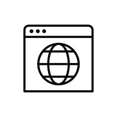 Web page icon vector graphic