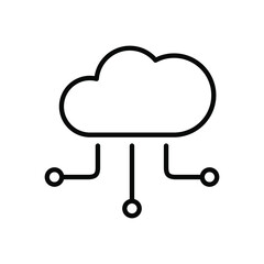 Computing icon vector graphic