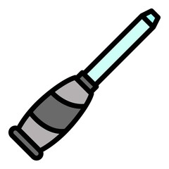 Work chisel icon. Outline work chisel vector icon color flat isolated