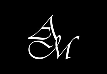 Unique shape of AM initial letter