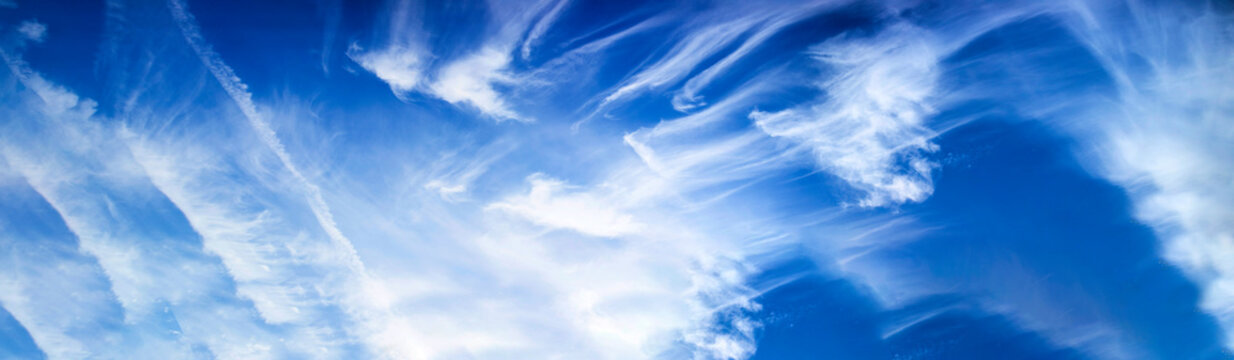 Panoramic view of the sky with clouds