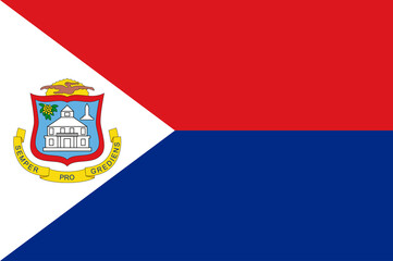 Flag of Sint Maarten is a constituent country of the Kingdom of the Netherlands