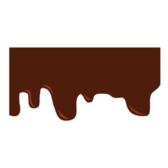 chocolate melting illustration vector design