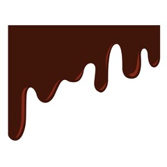 chocolate melting illustration vector design