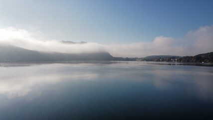 Fototapeta premium fog on the river