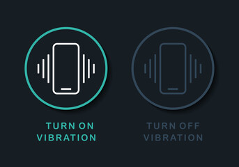 Smartphone vibration symbol. Illustration vector