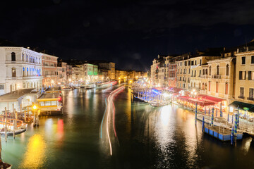 Venice Grand Canale at night