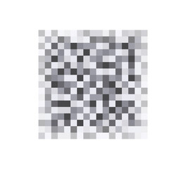 Censor blur effect texture for face or nude skin. Blurry pixel transparent censorship square. Vector illustration isolated on white background.