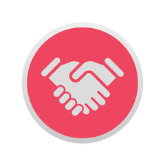 Obraz premium Hand-Shake - Sticker