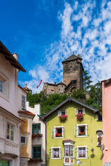 Obraz premium South Tyrol. Ancient city of Chiusa. Fortress and spirituality