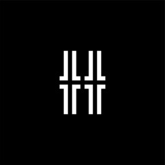 letter H logo monogram concept. two pillars H logo design