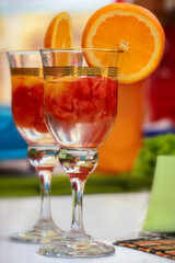 glass of fuit juss