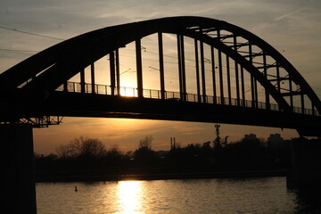 Obraz premium city harbour bridge