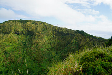 Fototapeta na wymiar green mountain landscape on the azores islands