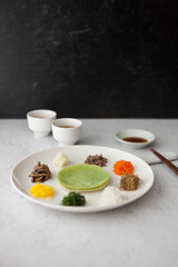 Korean traditional food, Platter of Nine Delicacies (Gujeolpan)