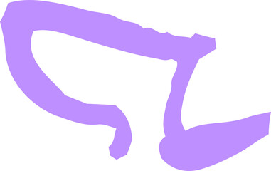 子供が描いた音符記号の落書き 