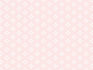 Geometric stylish pink pattern.  Simple flower pattern on pink background.  Simple decorative pink pattern. 