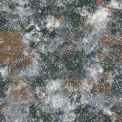 Seamless neutral tan and white distressed grungy motif surface pattern design for print. High quality illustration. Textured textile repeat print swatch. Aged gray dirty elegant abstract illustration.