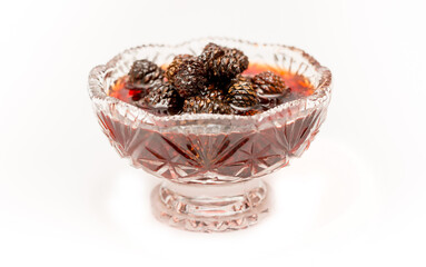 Young pine cones jam. Useful and tasty dessert. Traditional Siberian dessert - young pine cones...