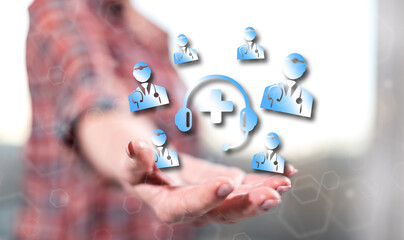 Concept of online medical support