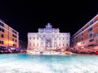 Trevi Fountain in the evening, Rome, Italy