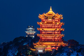 Yellow Crane Tower of Wuhan China