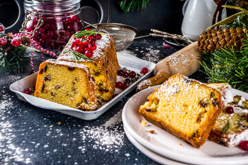 Traditional christmas fruitcake