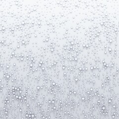 White surface filled with water droplets. 