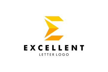 Letter E Logo : Suitable for Company Theme, Technology Theme, Initial Theme, Infographics and Other Graphic Related Assets.