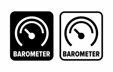 "Barometer" air measuring instrument information sign
