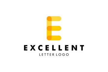 Letter E Logo : Suitable for Company Theme, Technology Theme, Initial Theme, Infographics and Other Graphic Related Assets.