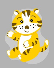 The tiger is Chinese, a funny character. The symbol of 2022.