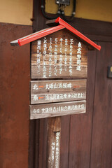 東高野街道　立て看板
