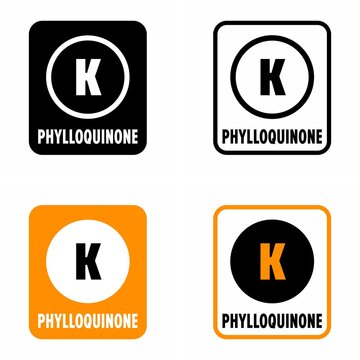 K "Phylloquinone" vitamin fat-soluble vitamer dietary supplement information sign