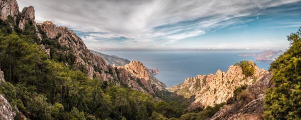 Fototapeta na wymiar Calanches of Piana in Corsica